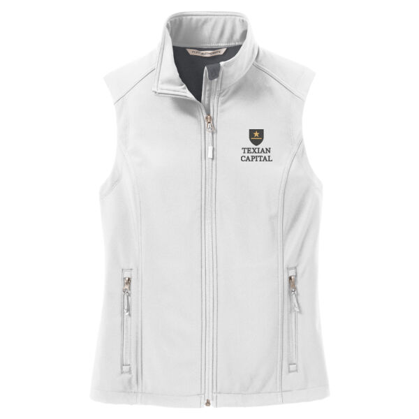 Texian Capital Embroidered - Ladies Core Soft Shell Vest Thumbnail
