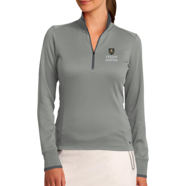 Texian Capital Embroidered - Women's Dri FIT 1/2 Zip Cover Up Thumbnail