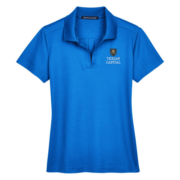 Texian Capital Embroidered - Women's CrownLux Performance® Plaited Polo Thumbnail
