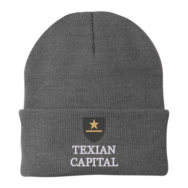 Texian Capital Embroidered - Knit Cap Thumbnail